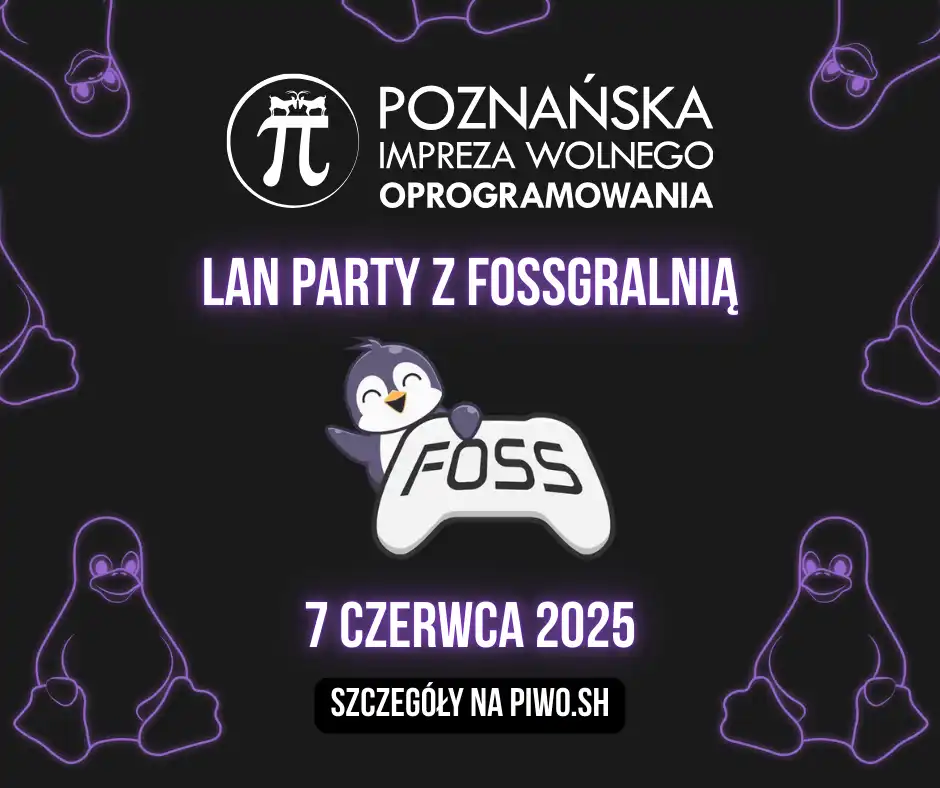 Grafika wydarzenia z datą, organizatorem i rozgrywką z gry